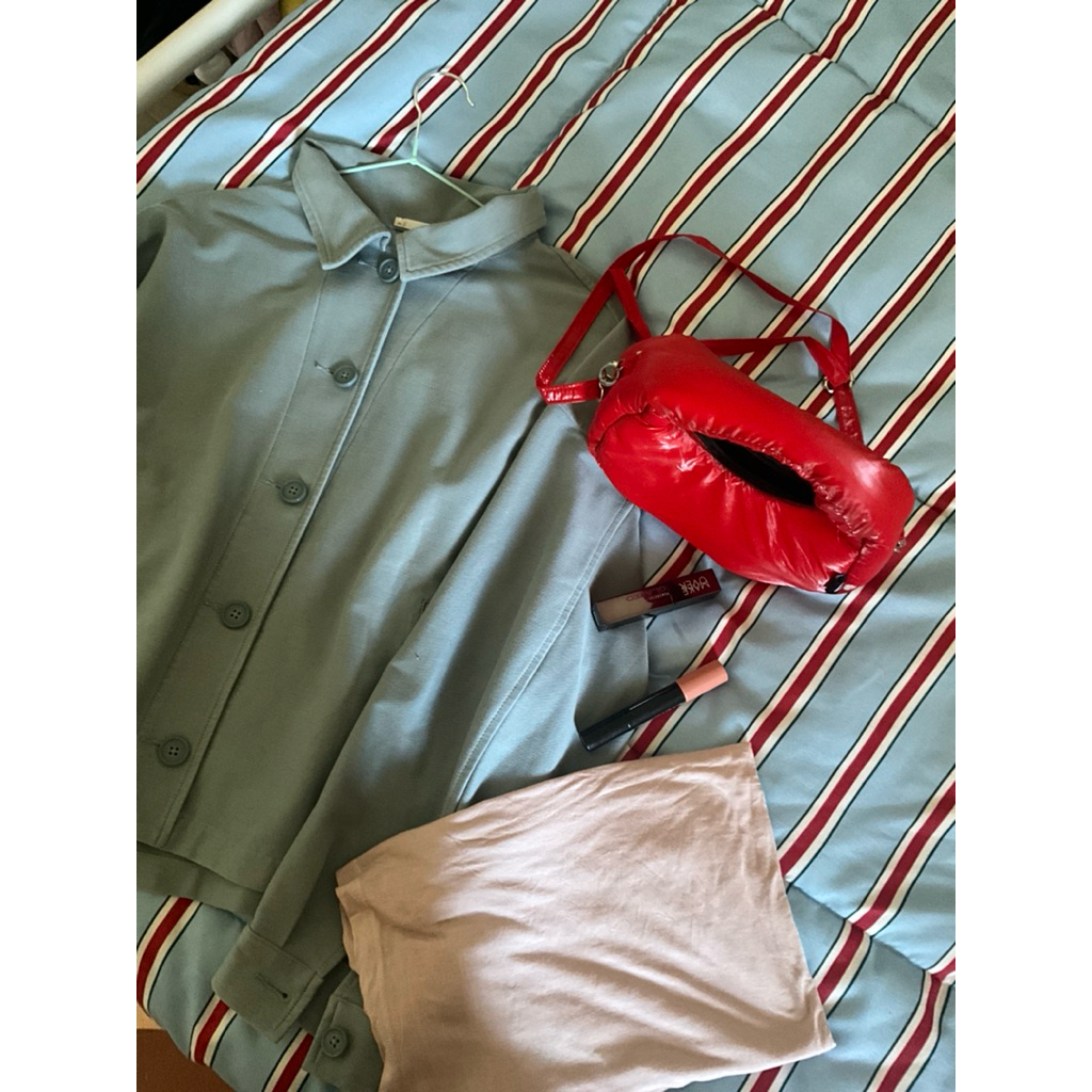 PRELOVED uniqlo makeover orlo hnm this is april kemeja stripe