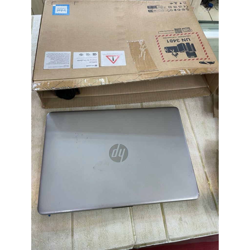 Laptop Pelajar Murah HP 14s-Dq3109TU 14" 8gb/256gb intel celeron N4500 bekas second fulset original