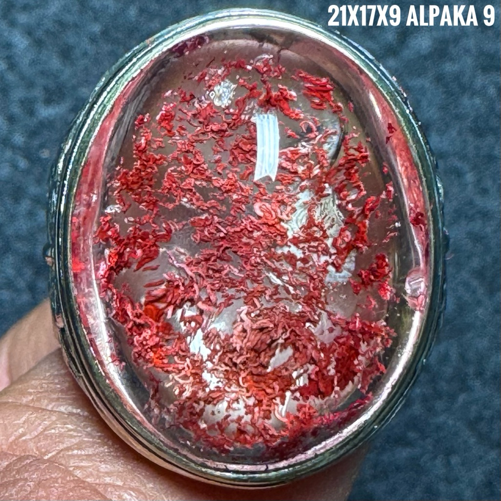 Cincin Batu Akik Natural Kecubung Karang