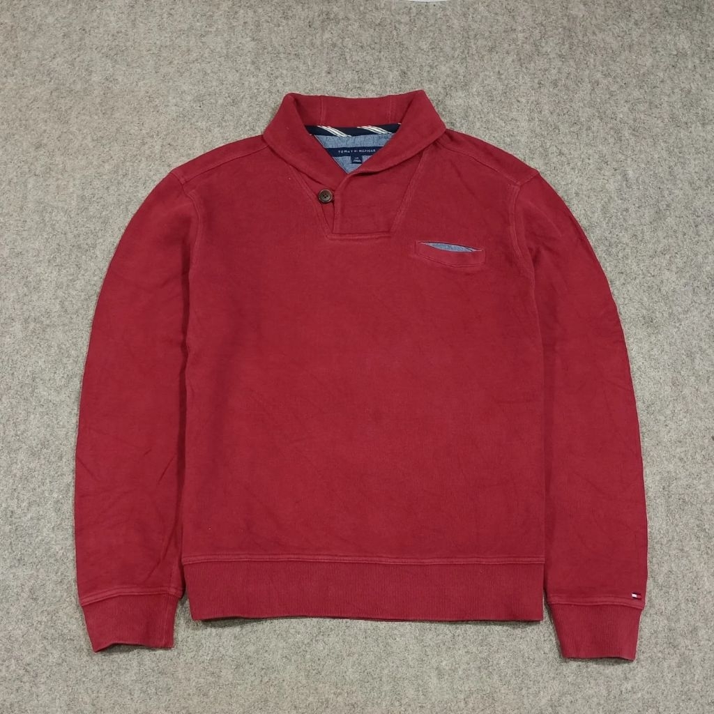 polo shirt polos lengan panjang pria size L second