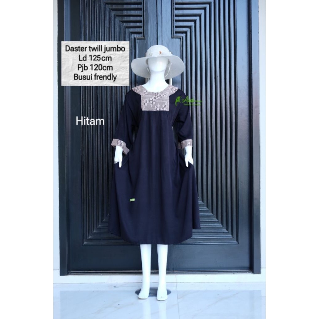 Daster Twill lengan 7/8 Size JUMBO Aini Modiste Ori