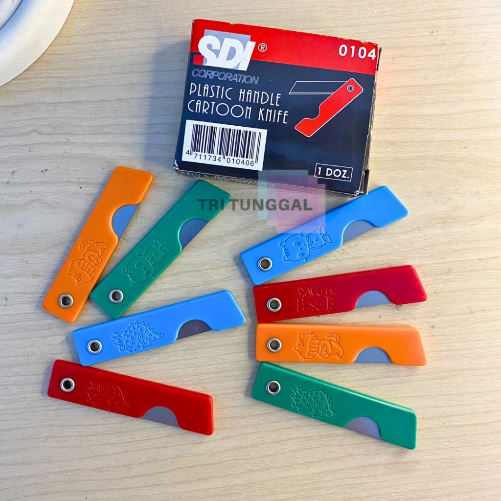 Pisau Lipat Premium Merk SDI peles cut 0107B Mini Blade Multifungsi Saku Silet Cutter Alat Kerajinan