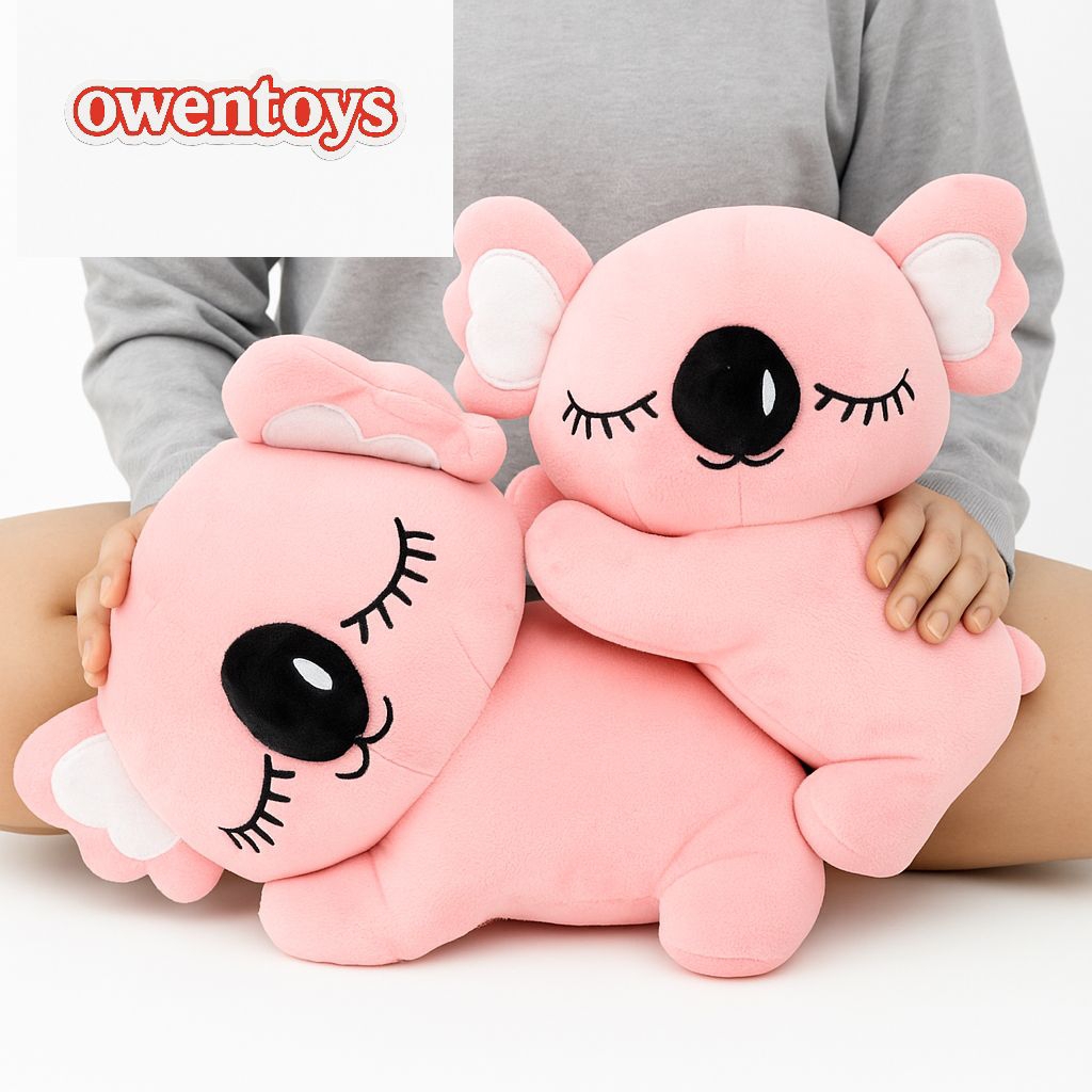 Cod Boneka Koala Sleeping Lucu Pink Abu Biru Anak Perempuan(35cm)