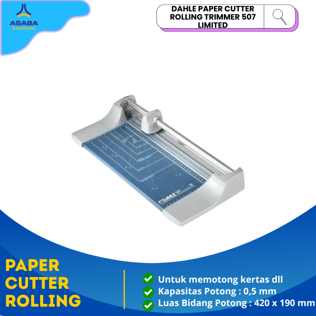 Asaba Bandung - Dahle Paper Cutter Rolling Trimmer 507 Limited