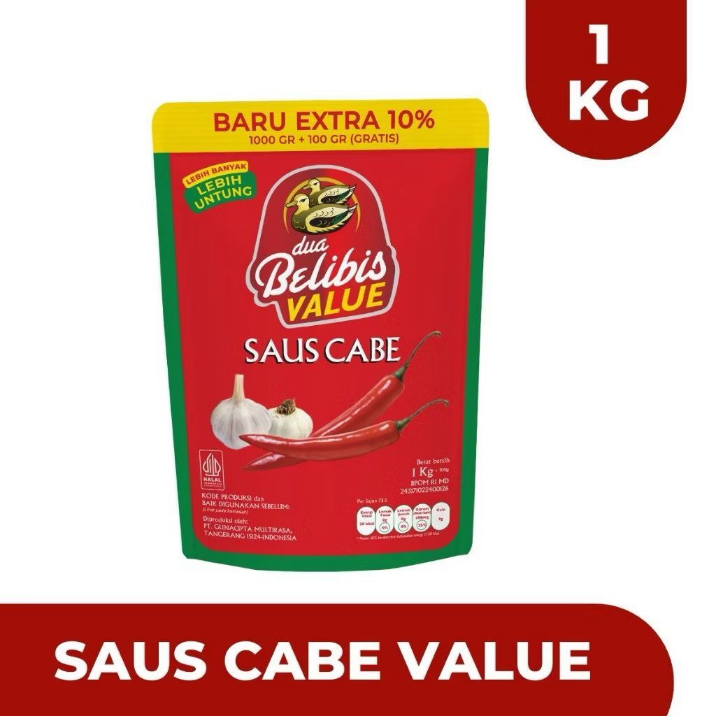 Belibis Saos Sambal Bantal 1 kg