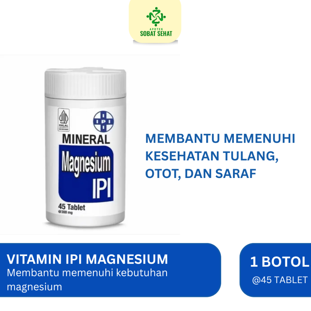 IPI Mineral Magnesium 45 Tablet - Memenuhi Kebutuhan Magnesium