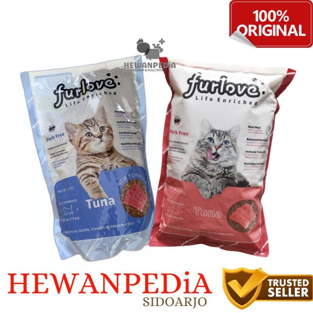 FURLOVE CAT ADULT & KITTEN 1 Kg - pakan kucing dewasa & kitten furlove
