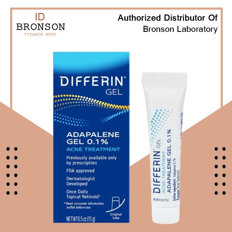 Differin Adaplene Acne Treatment Krim Obat Jerawat Gel 0.1% - Original Tube