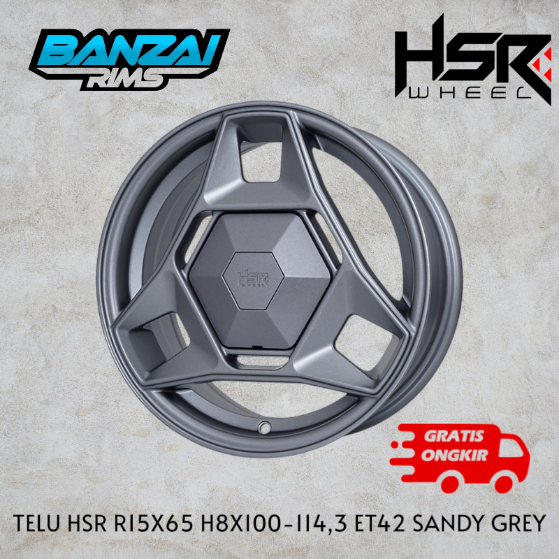 velg promo hsr telu r15 lubang 4x114 untuk avanza veloz livina  xenia evalai dll/velg hsr promo r15