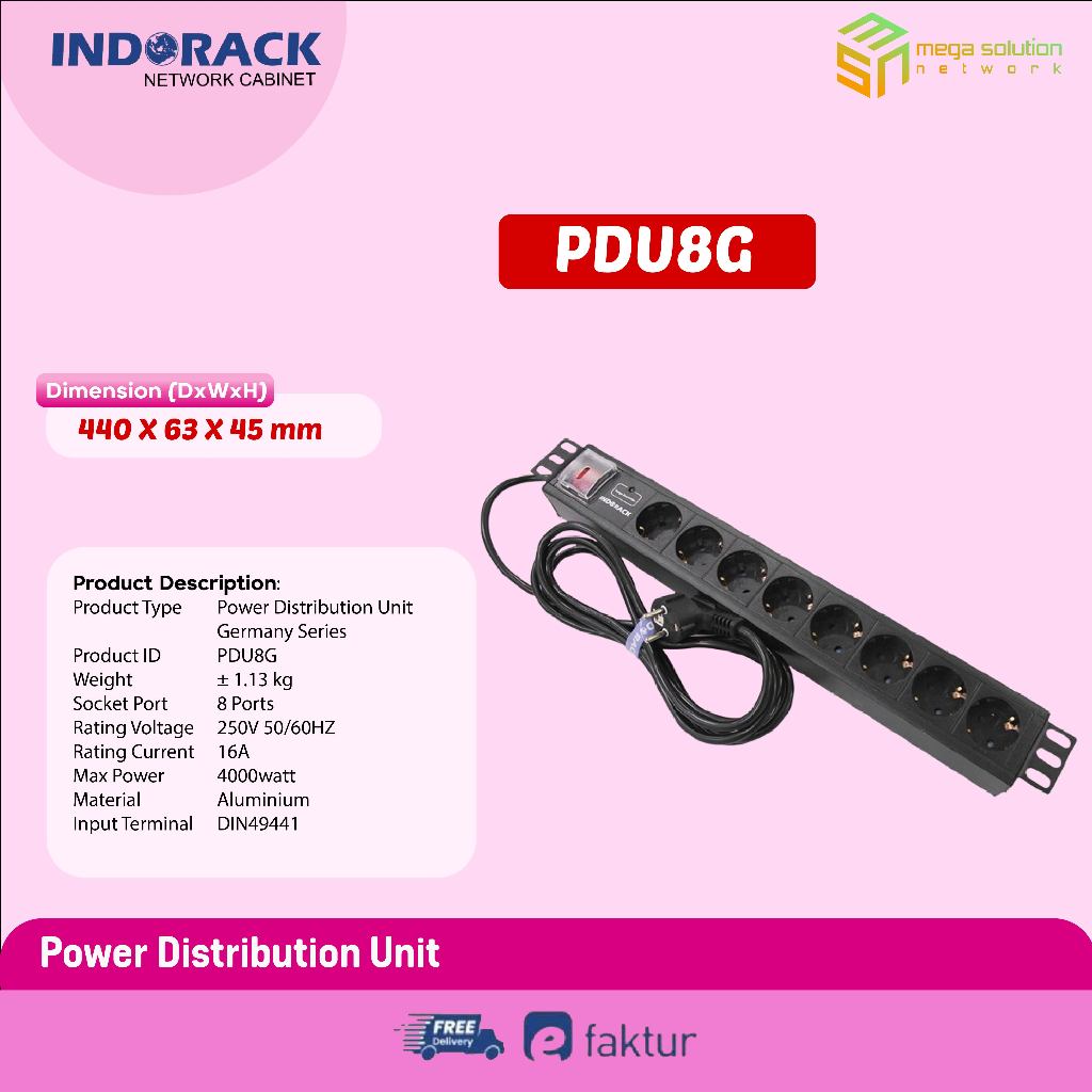 PDU8G - PDU 8 Outlet Germany Socket - INDORACK