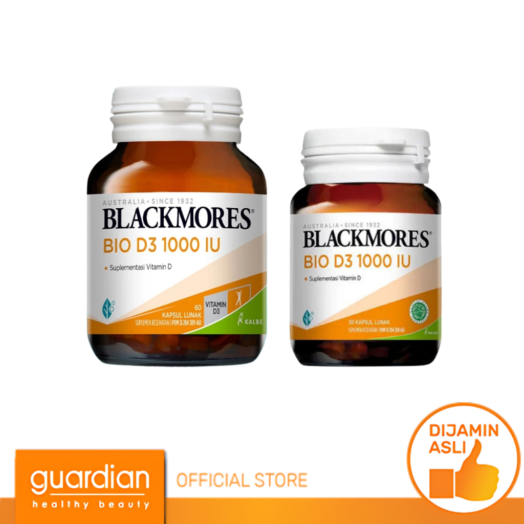 Blackmores Bio D3 1000 IU clear caps