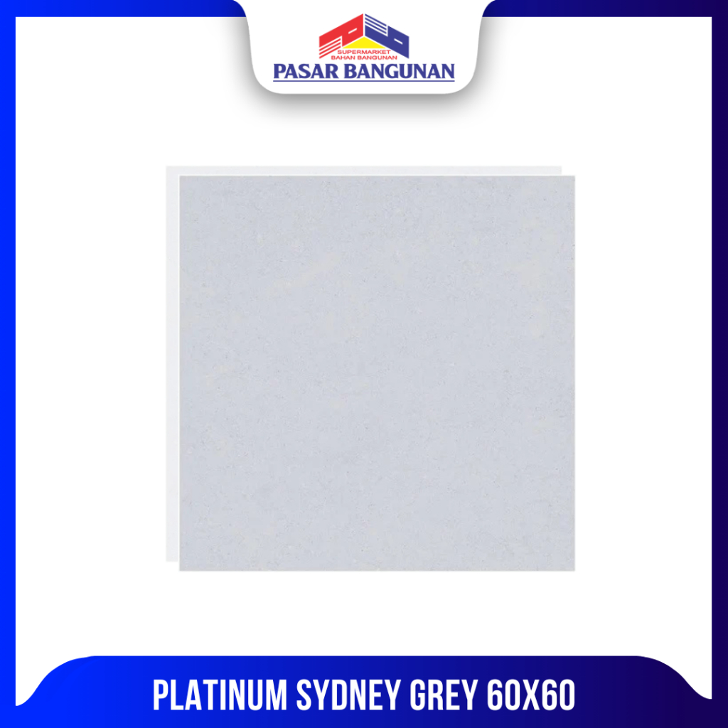 Keramik Cutting Platinum Sydney Grey 60x60 Glossy