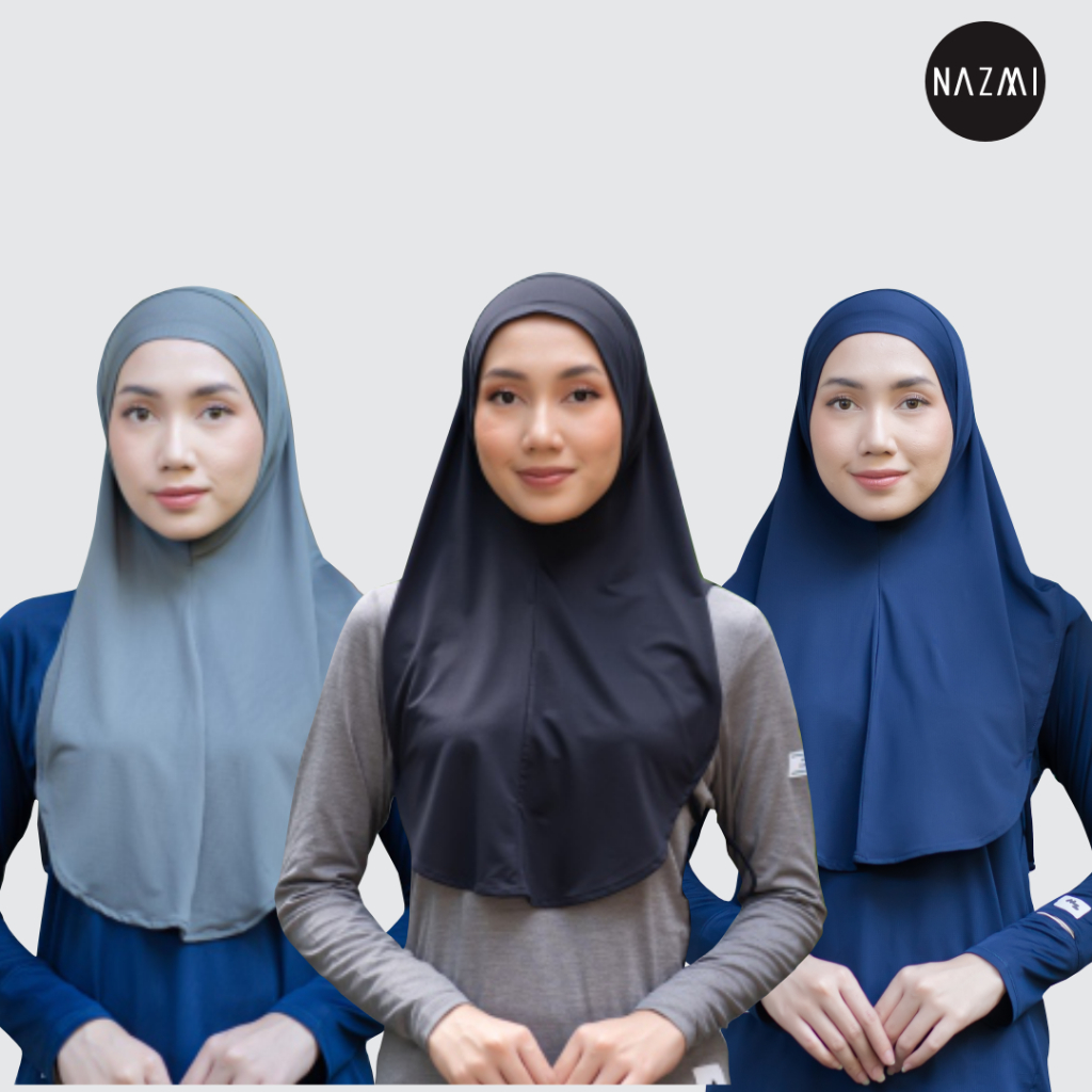 NAZMI - Naja Hijab | Hijab instan untuk olahraga bahan airycool