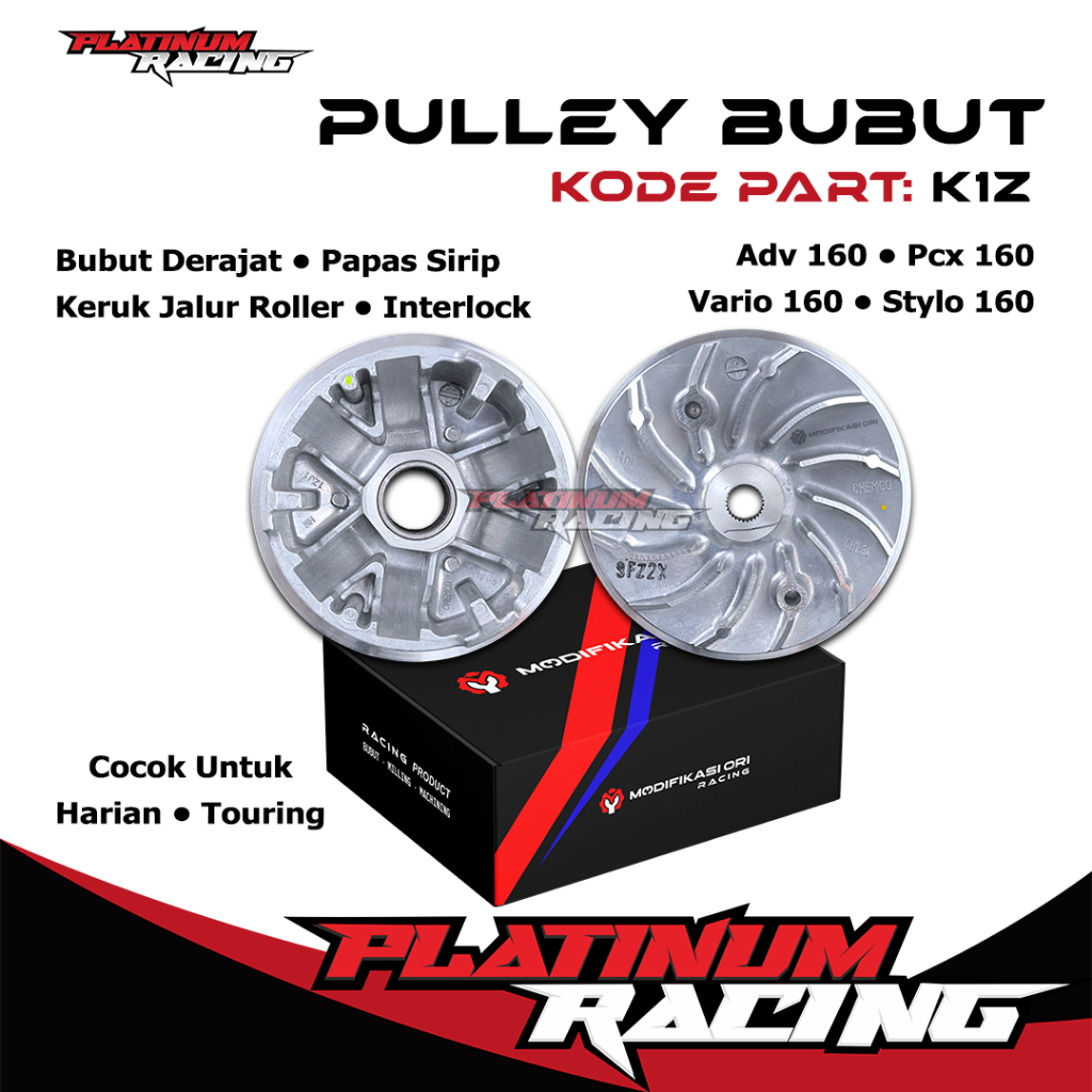 PULLEY BUBUT VARIO 160 PCX 160 CC HONDA VARIO 160 VARIO 160 BUBUT RUMAH ROLLER BUBUT PULLEY DERAJAT