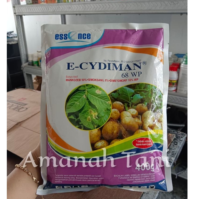 E-CYDIMAN 68 WP 400gr | Fungisida Sistemik & Kontak | Mancozeb, Simoksanil, Dimetomorf
