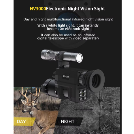 TEROPONG NV3000 IR monokular penglihatan malam, pelacak WiFi dewasa jarak jauh 500m ZOOM 6X