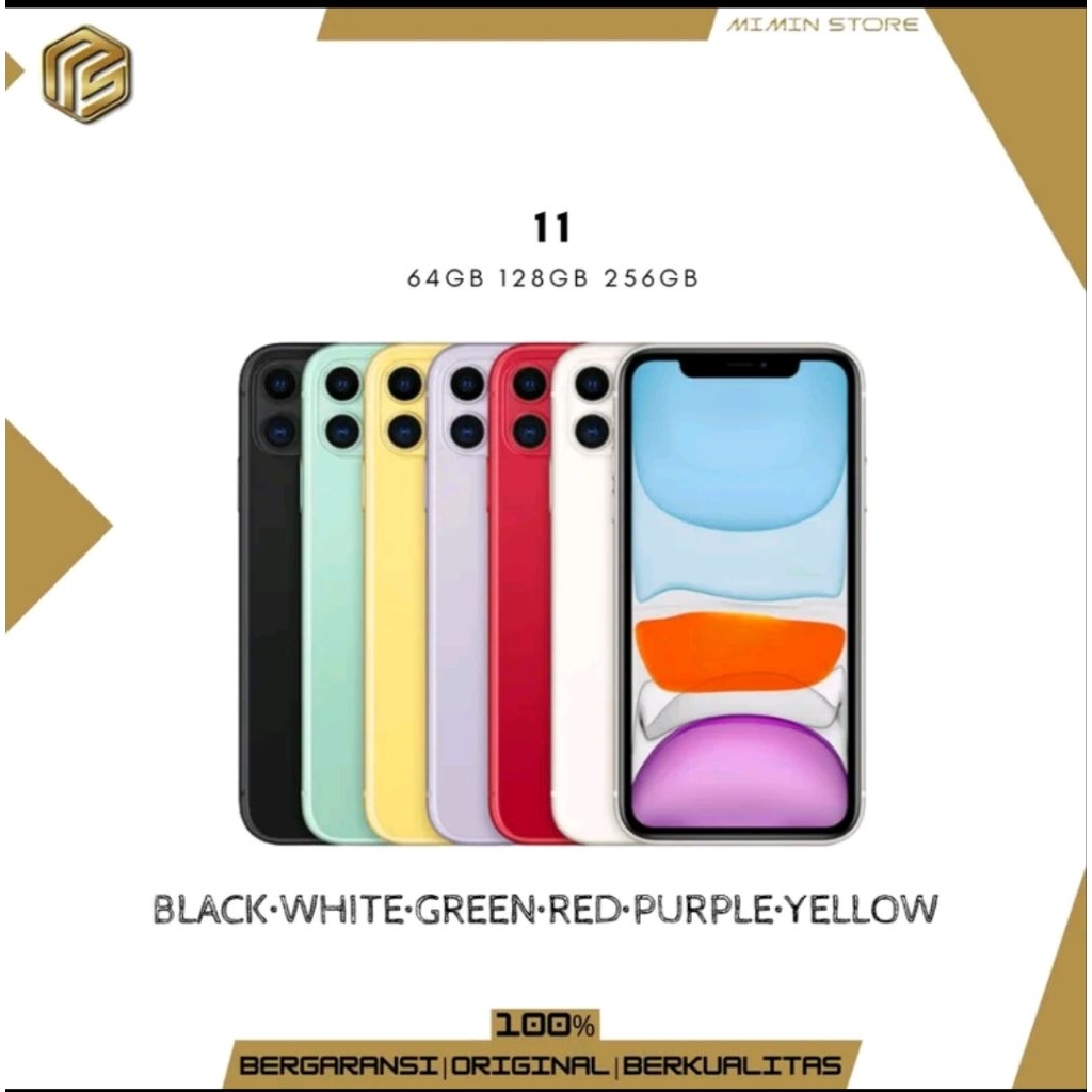 ip 11 64GB 128GB 256GB original bergaransi berkualitas
