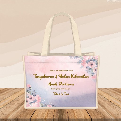 Tas Goodie Bag Custom Acara Tasyakuran Kehamilan 4 Bulanan / 7 Bulanan / Kelahiran Custom KFC / Nasi