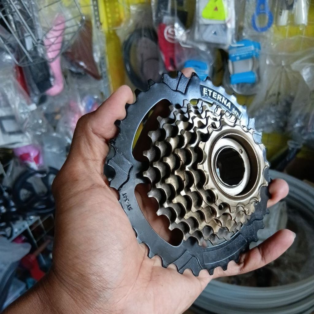Sproket 7 speed ulir gear sepeda 7speed ulir