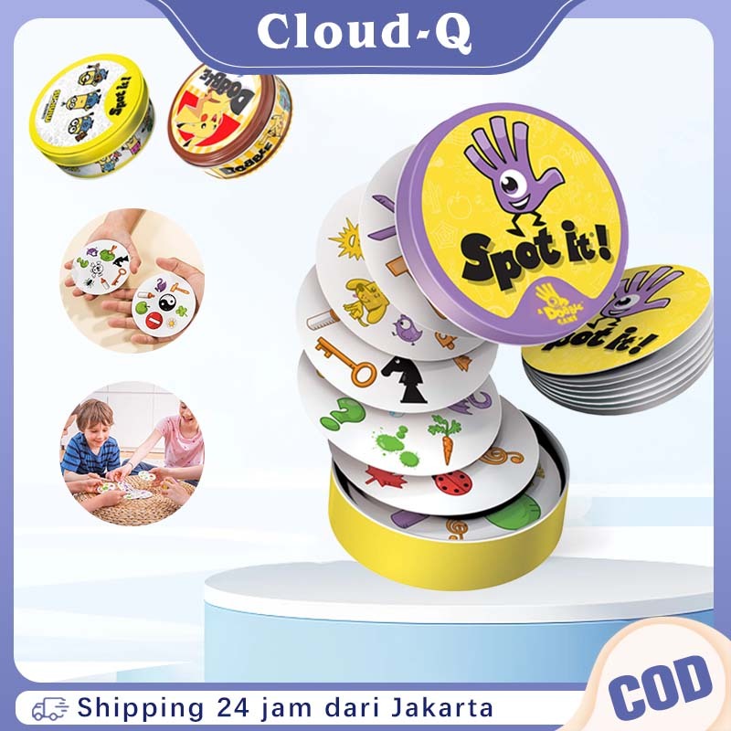 Spot It Board Game / Spot It Card Game / Dobble Matching Card Game