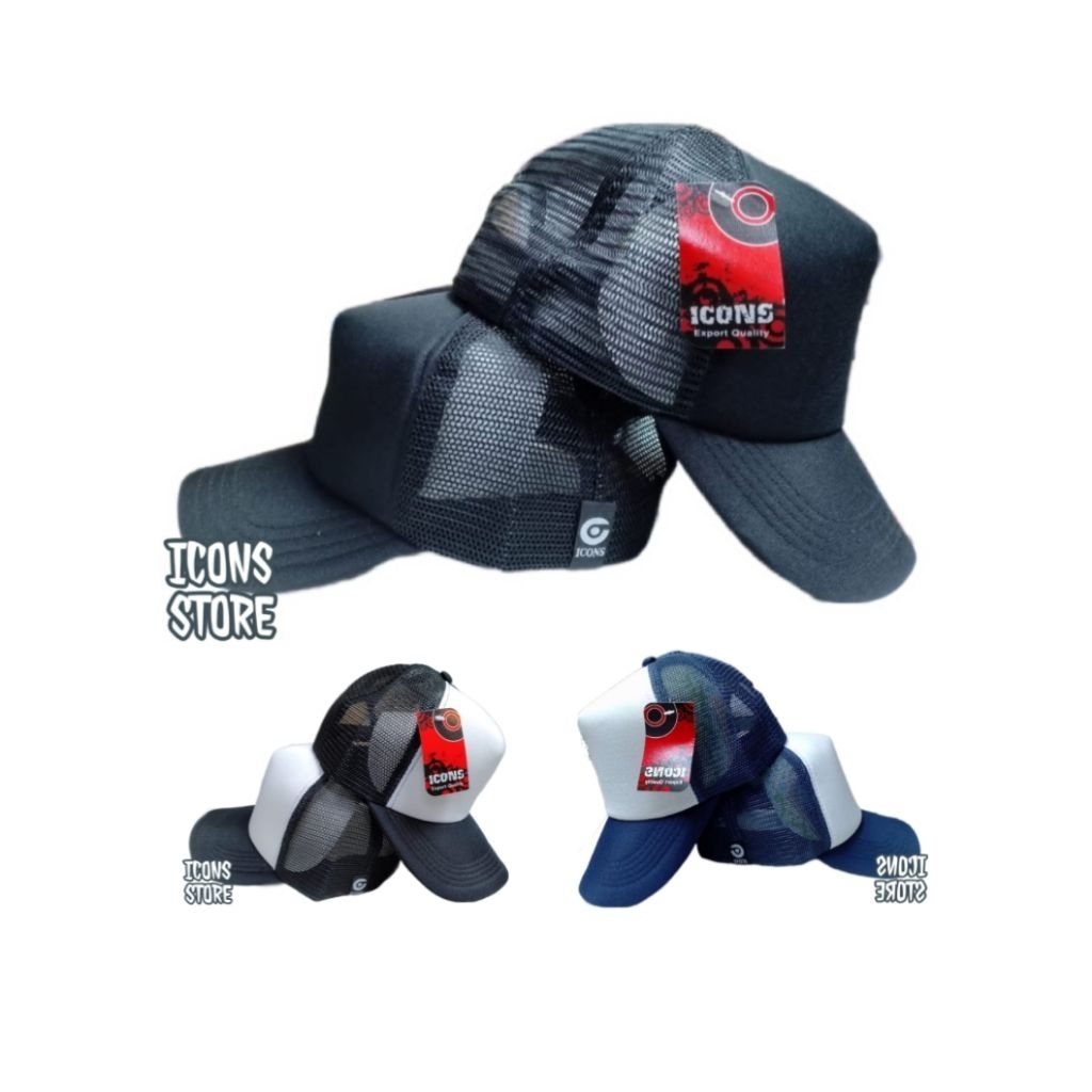 topi baseball trucker polos topi jaring polos dan kombinasi