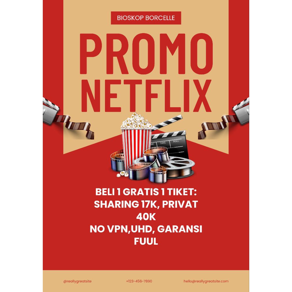Netflix Premium 1 bulan murah bergaransi aman dan legal