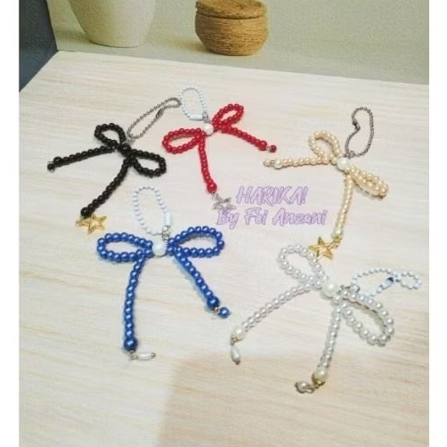 Gantungan Pita Kunci/Tas Manik DIY