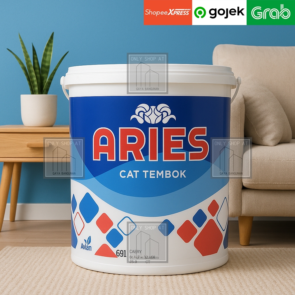 Cat Aries 5kg / Cat Tembok Warna Interior Avian (Instant)
