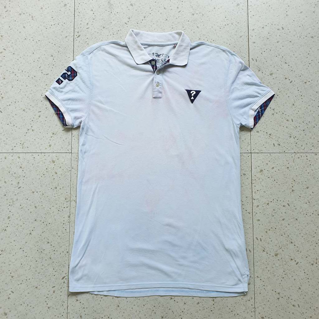 Baju Kaos Polo Guess / Size XXL - LD 58 cm / Bekas - Second - Preloved