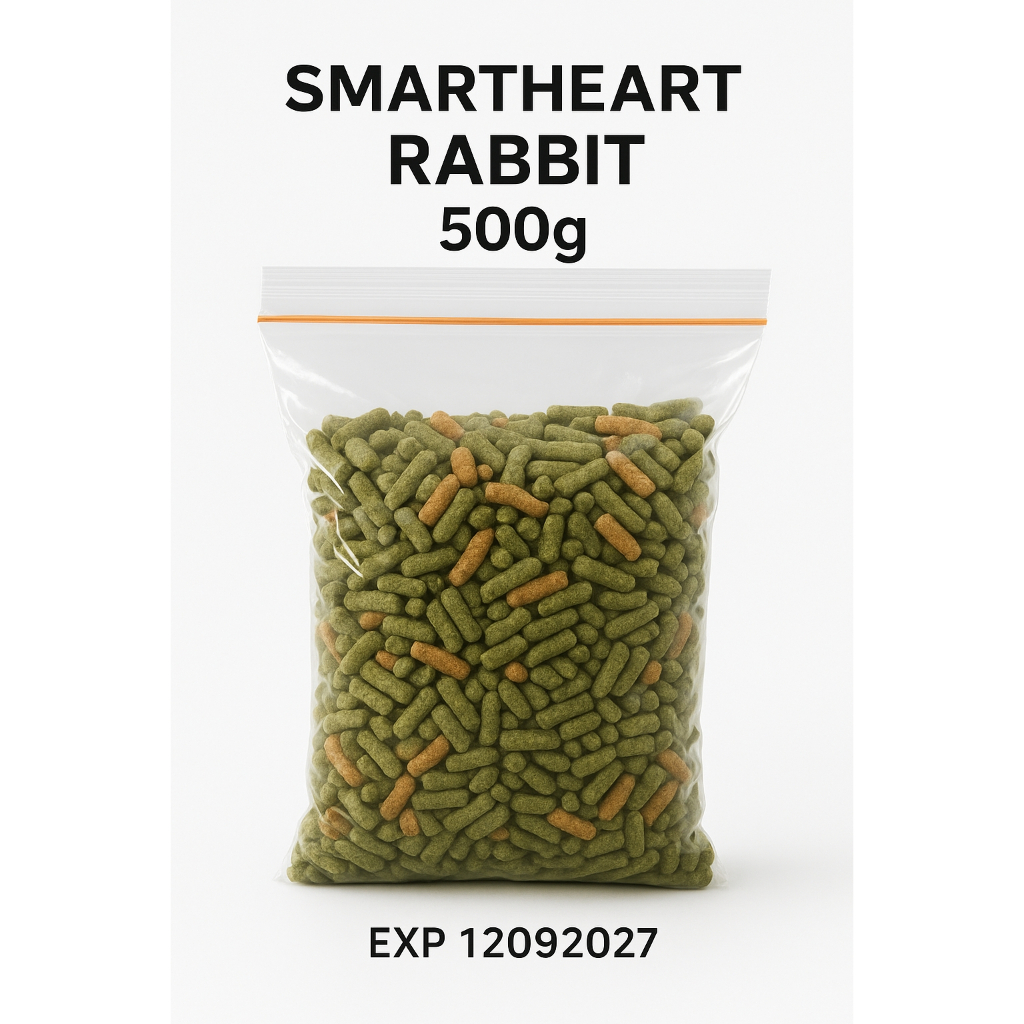 Smart Heart / SMARTHEART RABBIT FOOD 500gr  Makanan Kelinci REPACK adult junior
