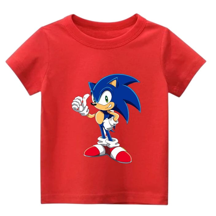 Kaos Sonic Anak Laki Laki dan Perempuan - Baju Sonic Anak - Atasan Sonic Anak