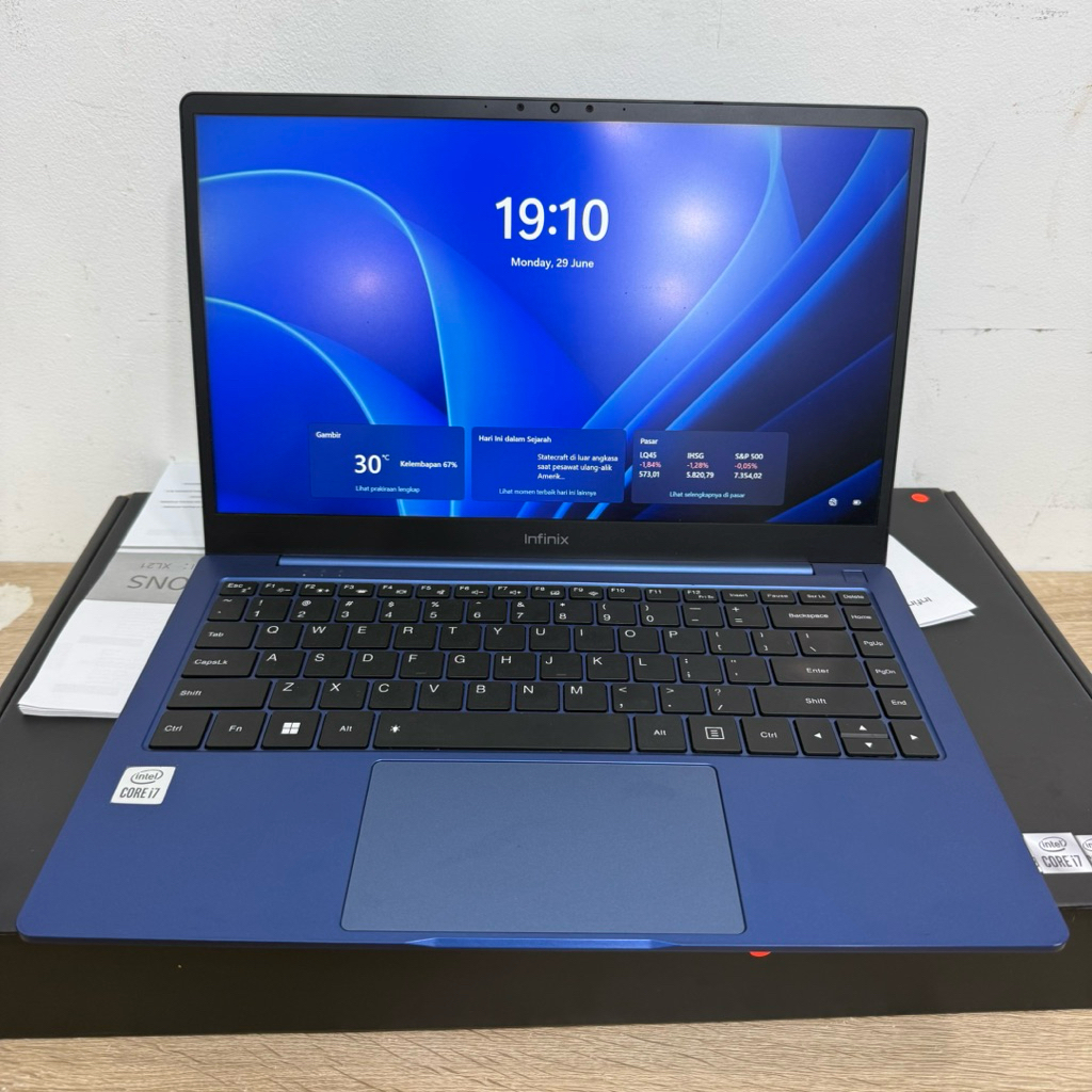 Infinix Inbook X2 8/512gb SSD ( Intel Core I7-1065G7 ) Fullset Second Garansi Resmi