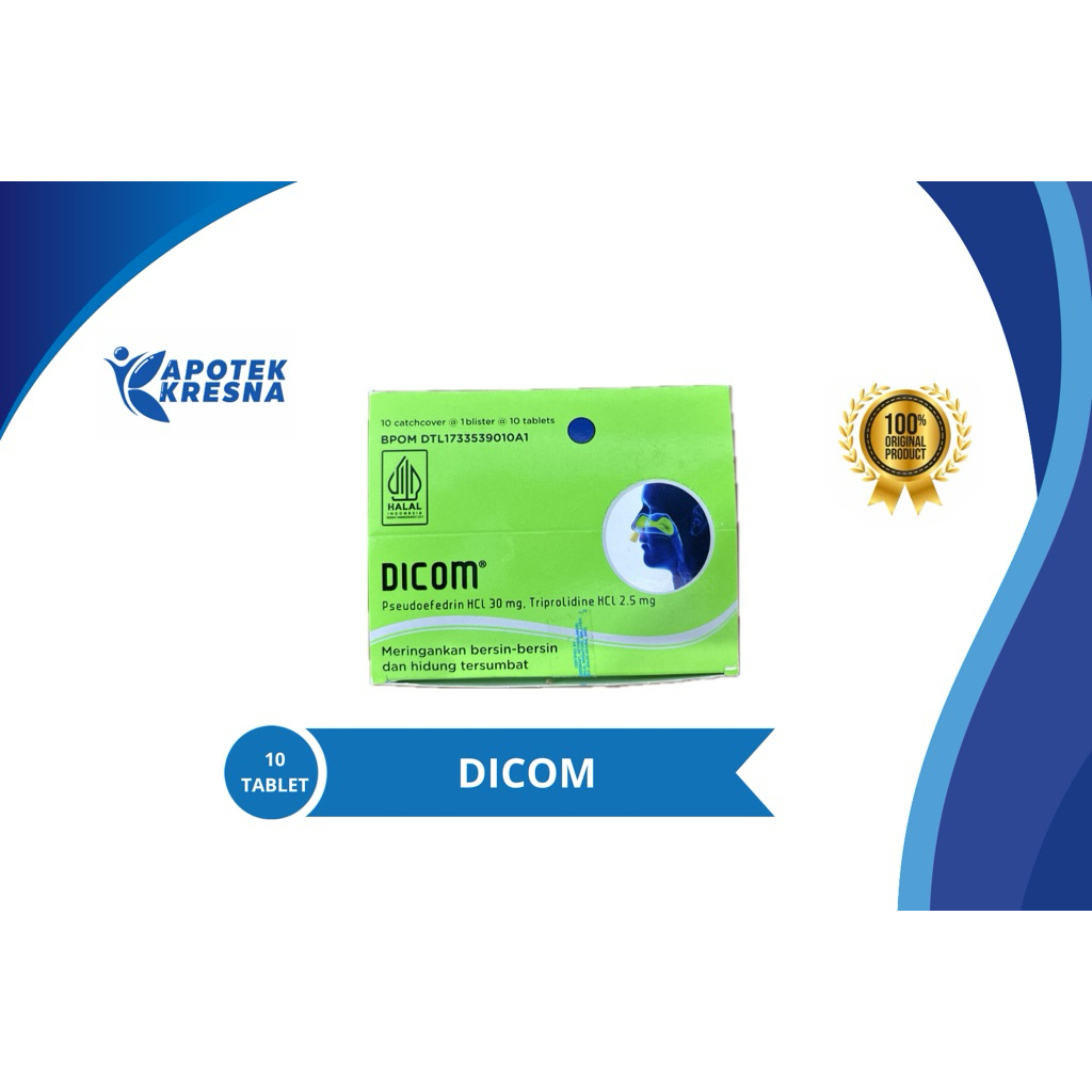 Dicom Tablet - Meringankan Bersin dan Hidung Tersumbat