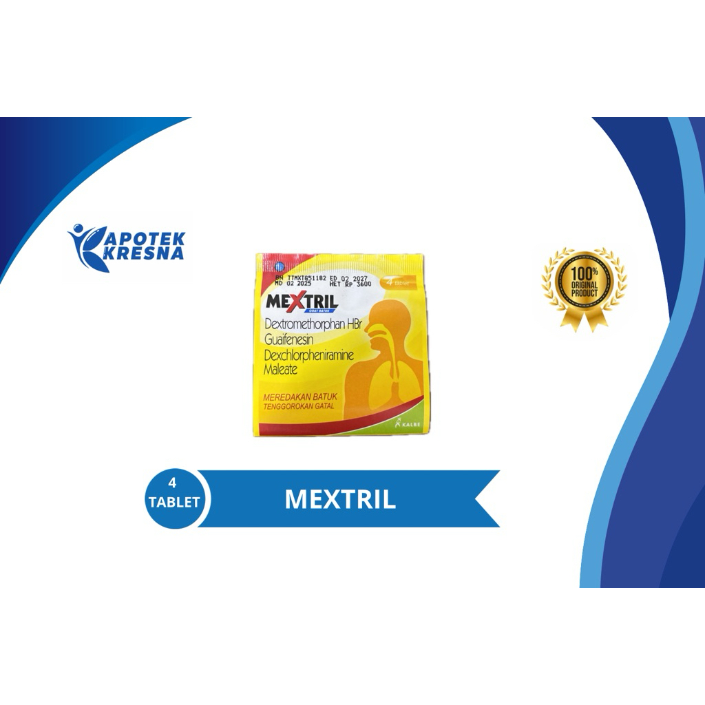 Tablet Mextril 4 Tablet - Meredakan Batuk dengan Efektif