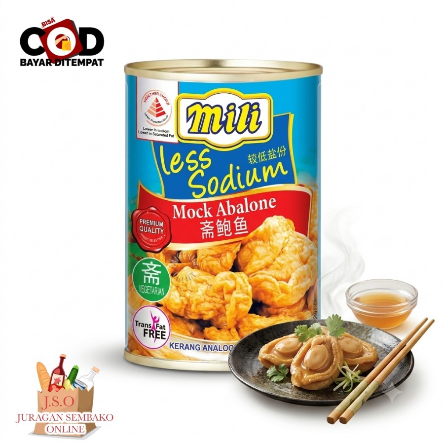 (JSO) Mili Mock Abalone 280 gr Vegetarian / vegetarian food / makanan kaleng