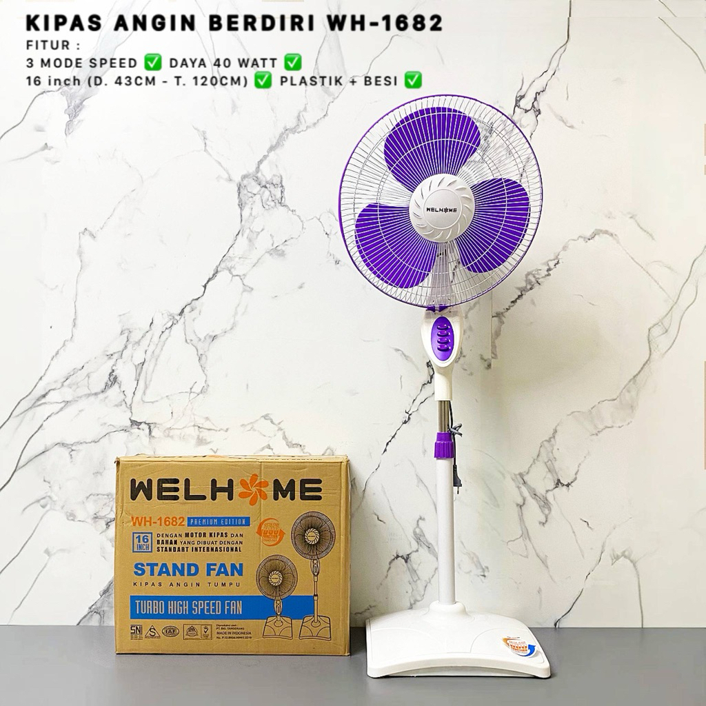 KIPAS ANGIN BERDIRI - STANDING FAN / KIPAS ANGIN BERDIRI WH-1682