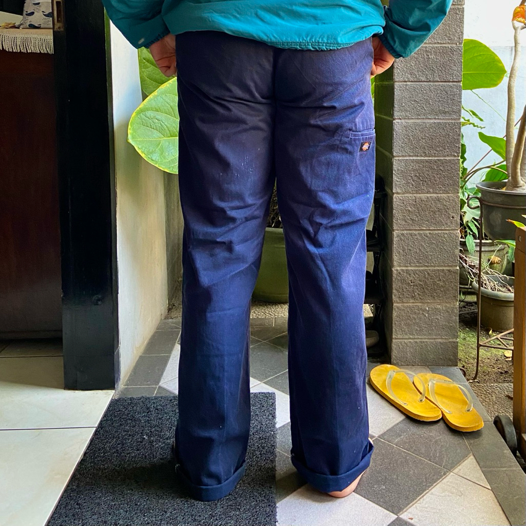 (USED) Dickies Double Knee Work Pants Navy