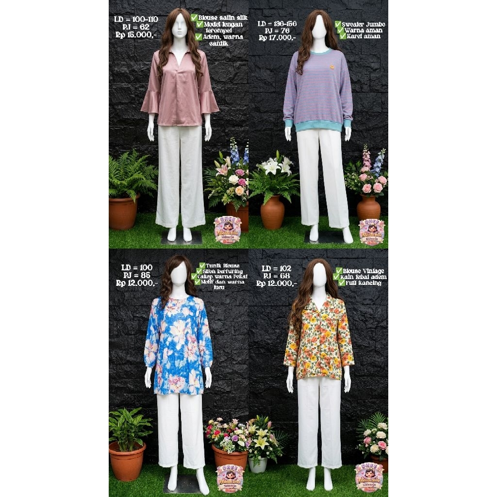 (baca deskripsi) PL GAMIS , TUNIK, DASTER , DRESS , ATASAN , SETELAN MURAH MULAI 5.000