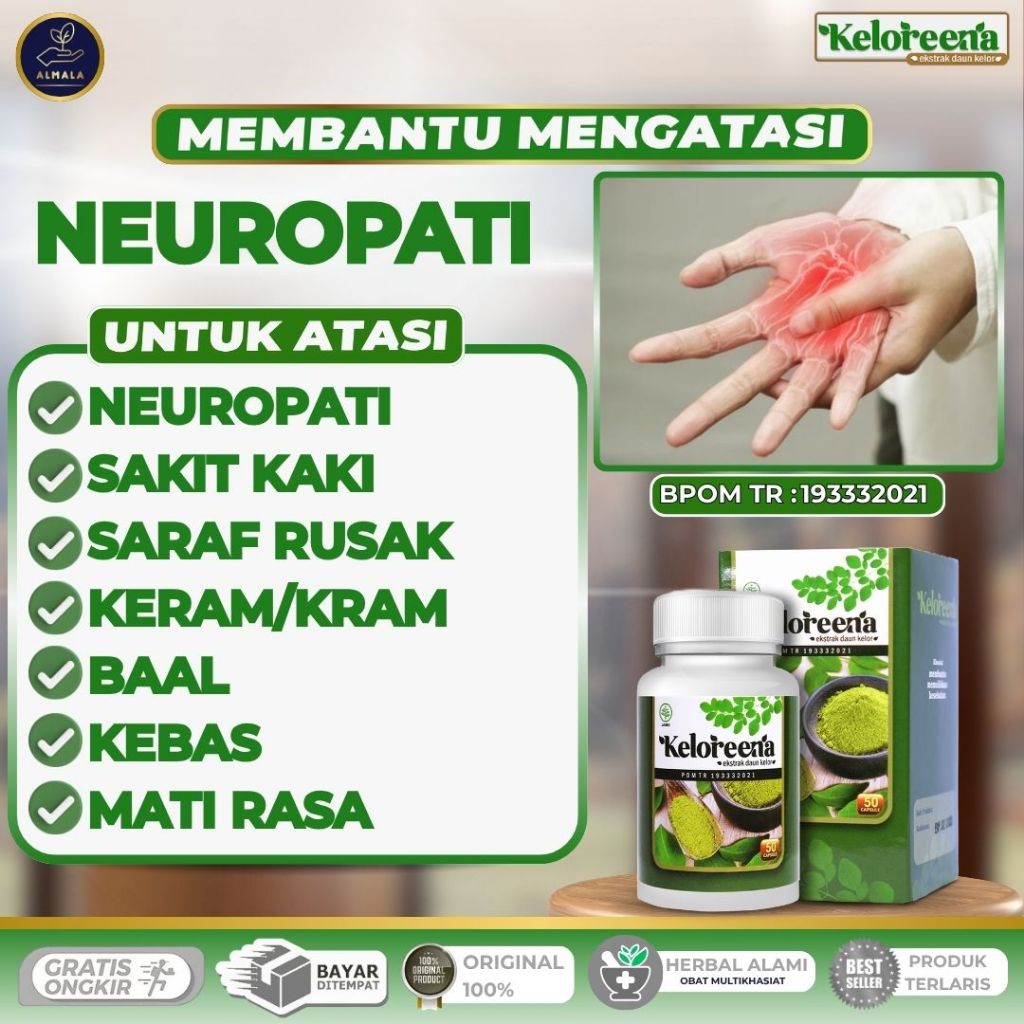 Obat Neuropati,  Sakit Kaki Neuropati, Neuropati Diabetik, Neuropati Kranial, Neuropati Motorik, Sen