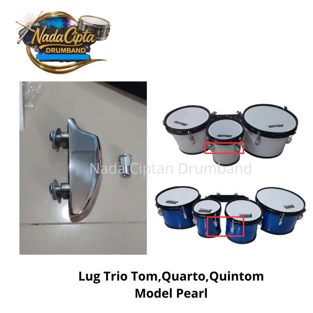 Lug Trio Tom,Quarto,Quintom Model Pearl Drumband