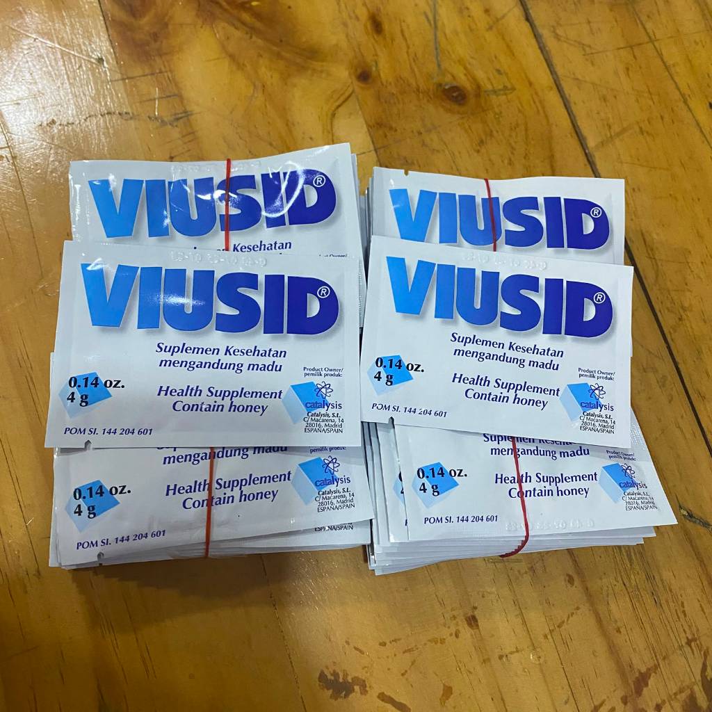 VIUSID Sachet 4g - Suplemen Makanan dengan Madu, Multivitamin, dan Antioksidan untuk Kesehatan Tubuh