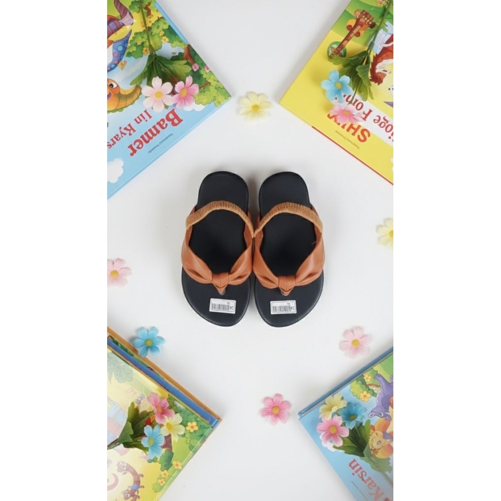 Mezaluna-Sandal Jepit Anak Model terbaru - Sendal jepit karet belakang LN1