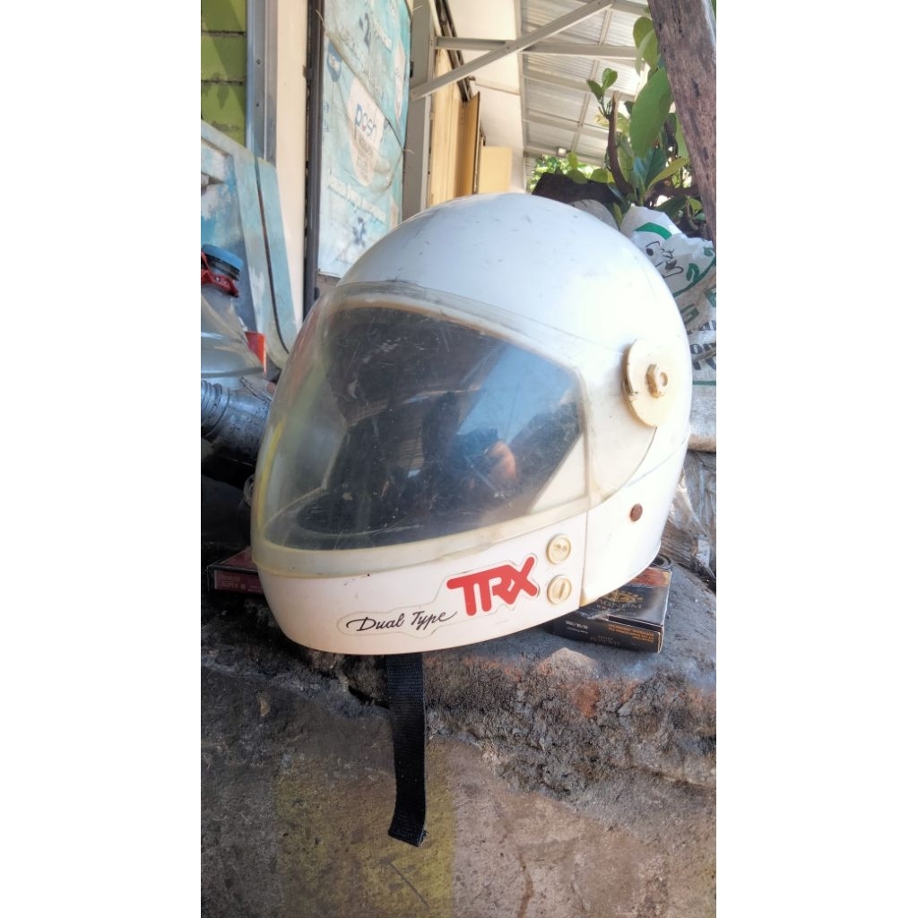 Helm jadul Fullface merk TRX Original
