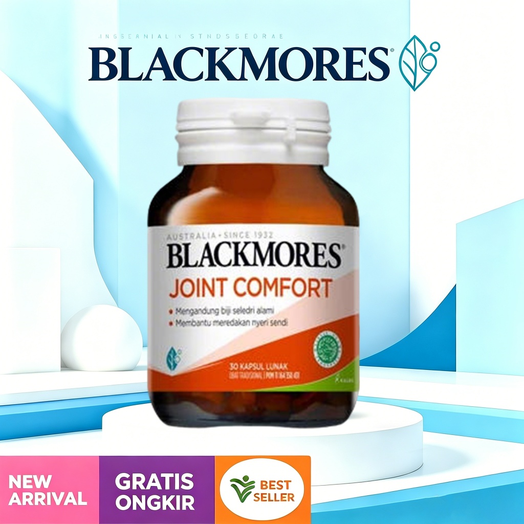 Blackmores Joint Comfort 30 Kapsul Lunak Suplemen Biji Seledri Alami Meredakan Nyeri Sendi