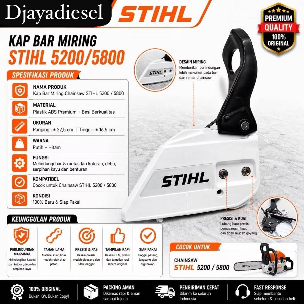 stihl kap bar miring chainsaw 5200 5800 stihl original 5200 kap  bar miring chainsaw