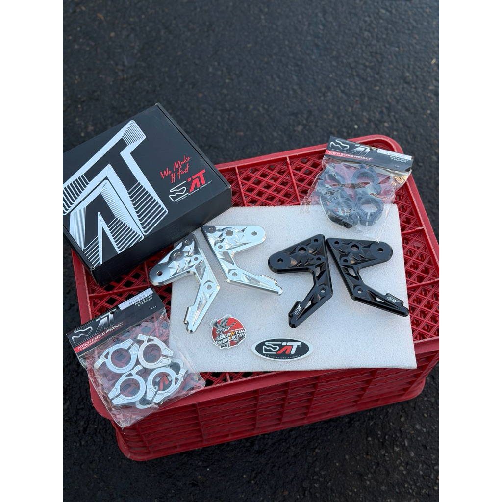 Kupingan lampu rxking aitech cnc as 30 standart dan as 33 ninja breket lampu rx king cnc aitech set 