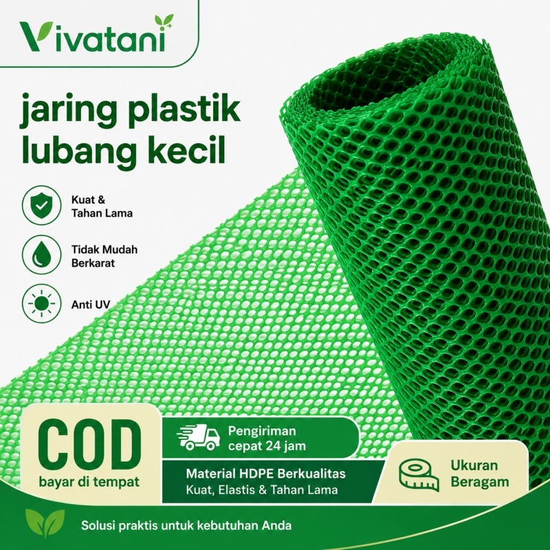 Promosi 25M Plastik Net Plastik Mesh Slat Roll HDPE Hiasan Pagar Lebar Alas Lantai Ayam, Hiasan Paga