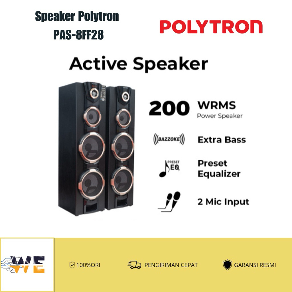 Speaker Polytron 8FF28 Bluetooth Free Mic 2