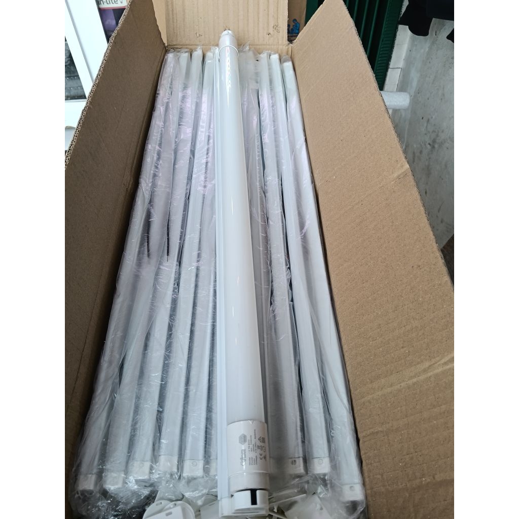 lampu neon LED T8 1 set kap + lampu panjang 60cm