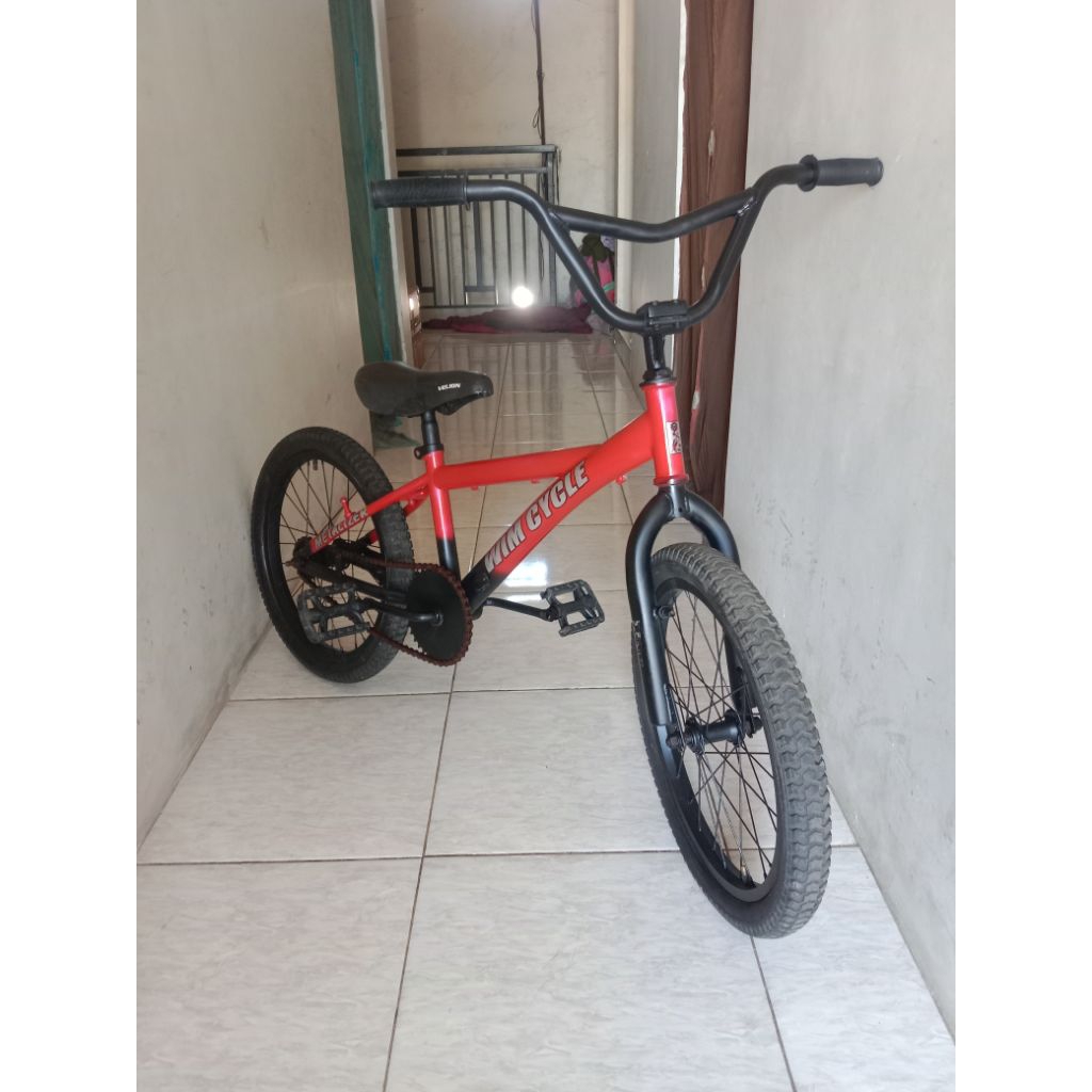 SEPEDA ANAK COWOK WIMCYCLE BEKAS UKURAN 18 TERMURAH / SEPEDA ANAK COWOK SECOND SIZE 18 MURAH